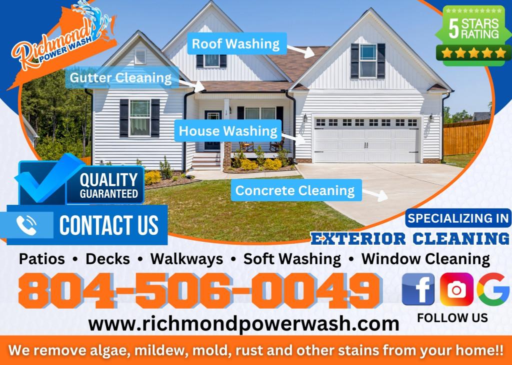 15 OFF ALL POWER WASHING SERVICES in Richmond - Image 1