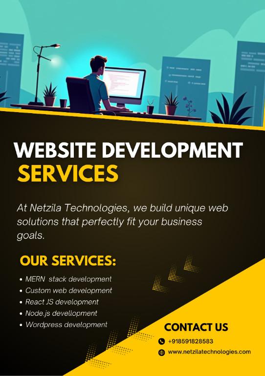 Web Development Solutions for Your Business Netzila Technologies in Ashoknagar - Image 1
