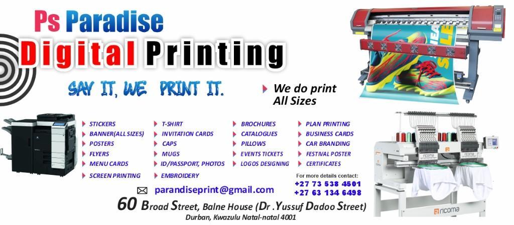 PS PARADISE PRINT in Durban - Image 2