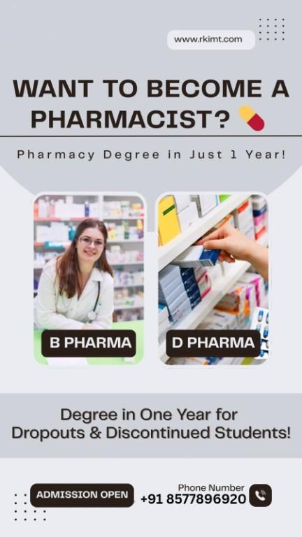 Pharmacy Degree in Just 1 Year in India - Image 1