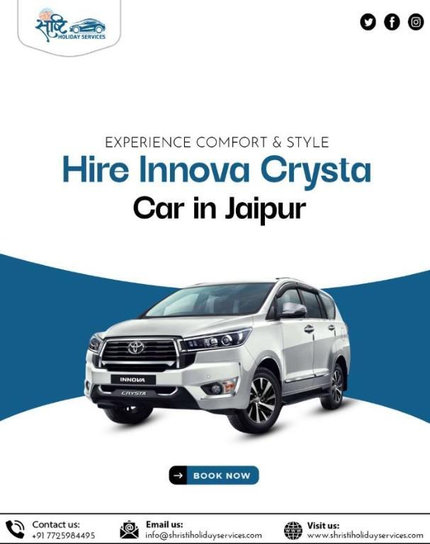Book Innova Crysta on Rent Jaipur – Shristi Holiday in Vaishali Nagar - Image 1