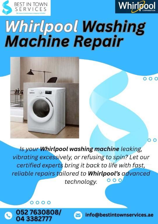 Whirlpool Washing Machine Showing Error Codes We Fix it! in Dubai - Image 1