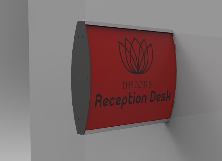 Sign Frame (100x300mm - Double Sided - Wall Mounted) in Randburg - Image 1