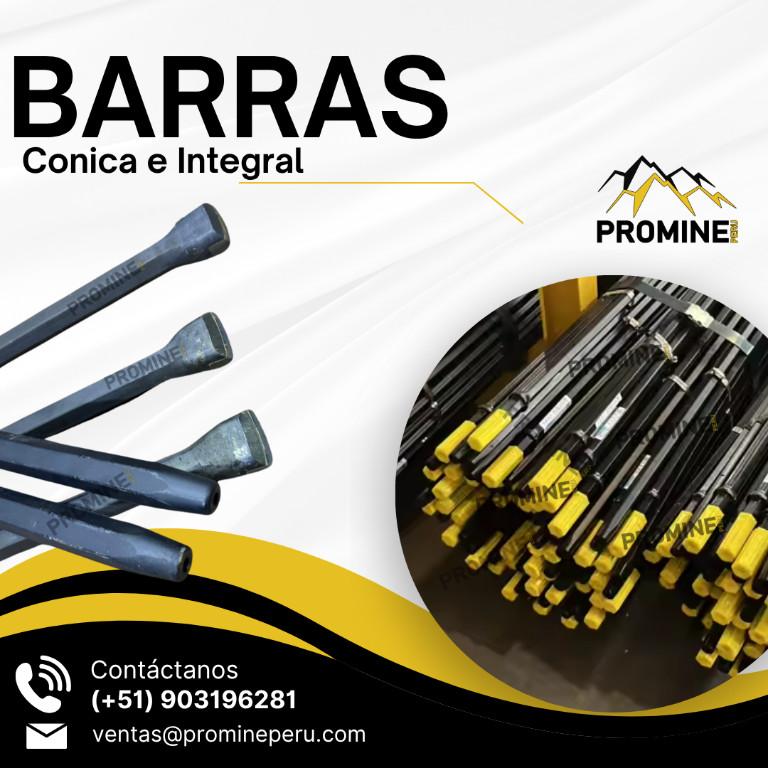 BARRAS CÓNICAS E INTEGRALES RESISTENTES PARA PERFORACIÓN MINERA en Perú - Imagen 1