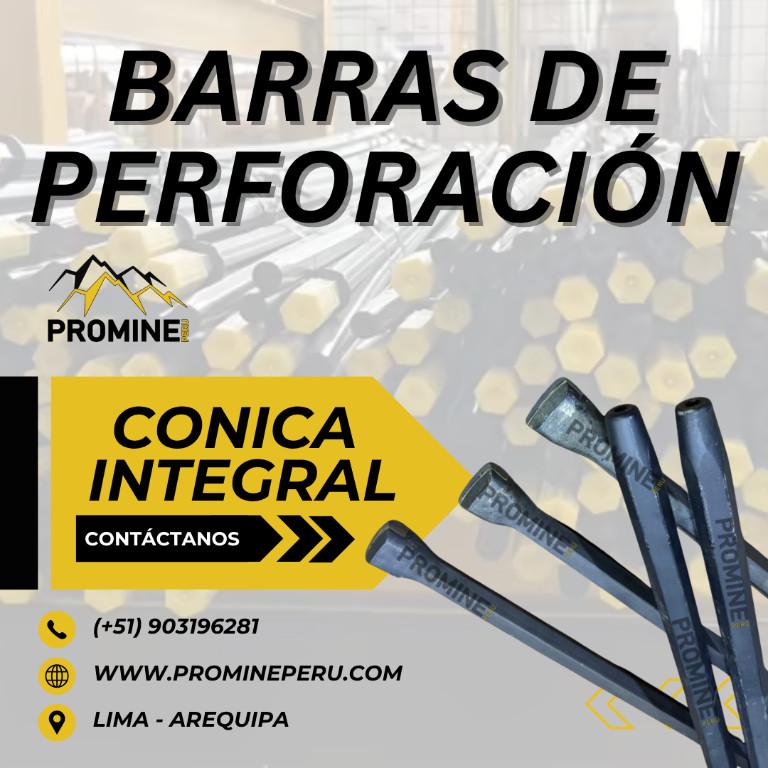BARRAS DE PERFORACIÓN RESISTENTES PARA USO MINERO EN ROCAS DURAS en Perú - Imagen 1