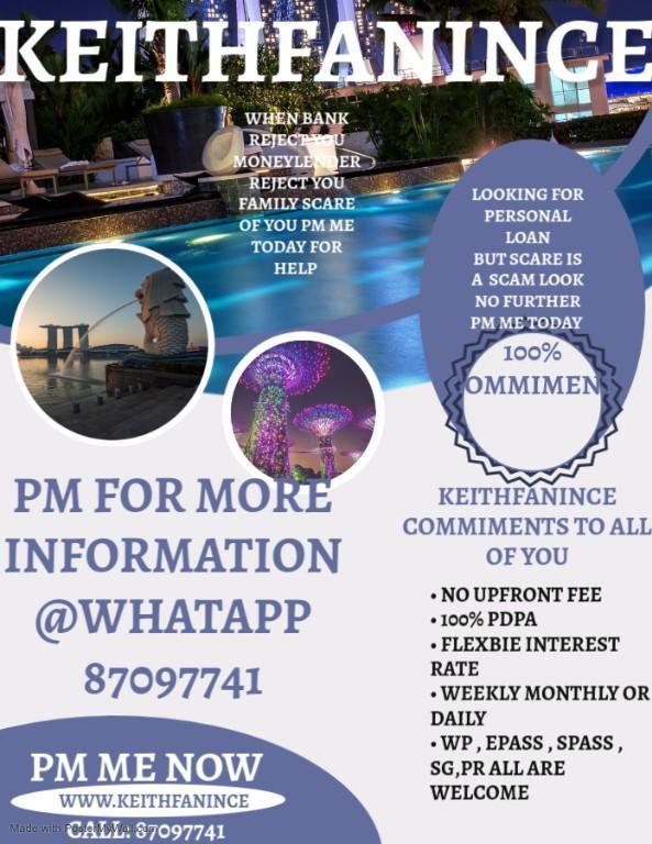 PM FOR PERSONAL LOAN in Outram - Image 1