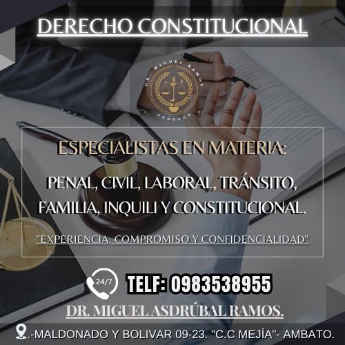 ABOGADO CONSTITUCIONAL- AMBATO en Ambato - Imagen 1