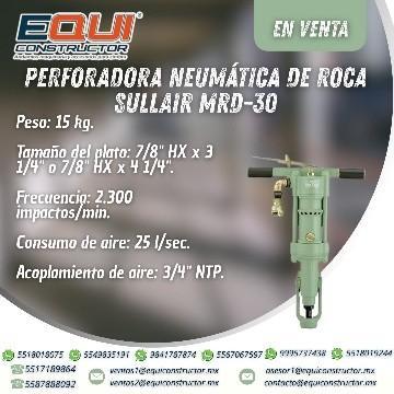 Perforadora Neumática de Roca SULLAIR MRD-30-COLIMA en Guaymas - Imagen 1