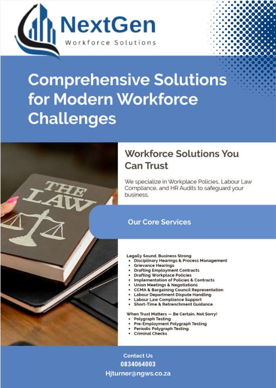 NextGen Workforce Solutions – HR, Legal & Polygraph Services in Centurion - Image 3