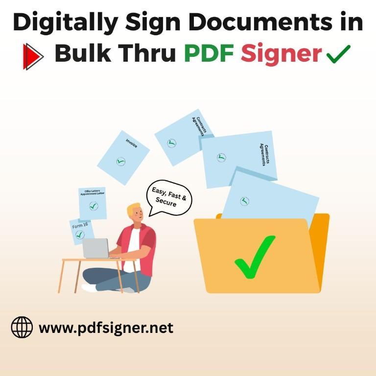 Bulk PDF Signing | Digital Signature Integration in India - Image 1