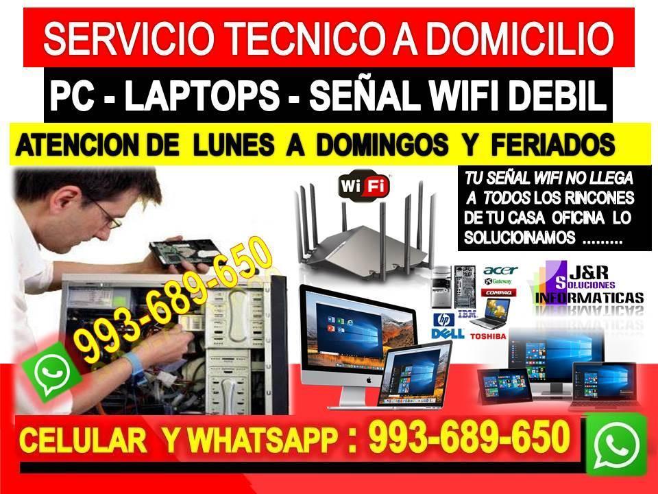SPORTE TECNICO A INTERNET PC LAPTOP REPETIDORES WIFI CABLEADO en Lima - Imagen 1