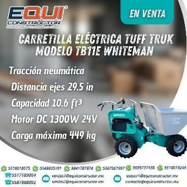 Carretilla Eléctrica TUFF TRUK TB11E Whiteman-Chiapas en El Mante - Imagen 1