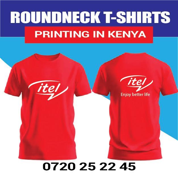 Round Neck Cotton T-Shirts In Nairobi in Kenya - Image 1