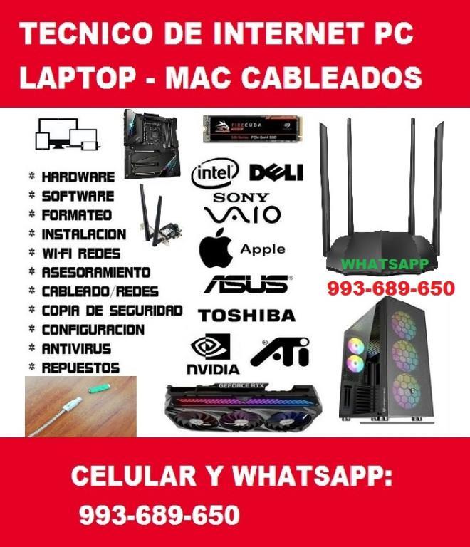 TÉCNICO DE INTERNET PC LAPTOP REPETIDORES WIFI en Perú - Imagen 2