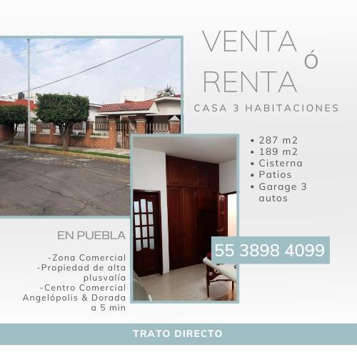 VENDO RENTO CASA EN PUEBLA en San Pedro Cholula - Imagen 1