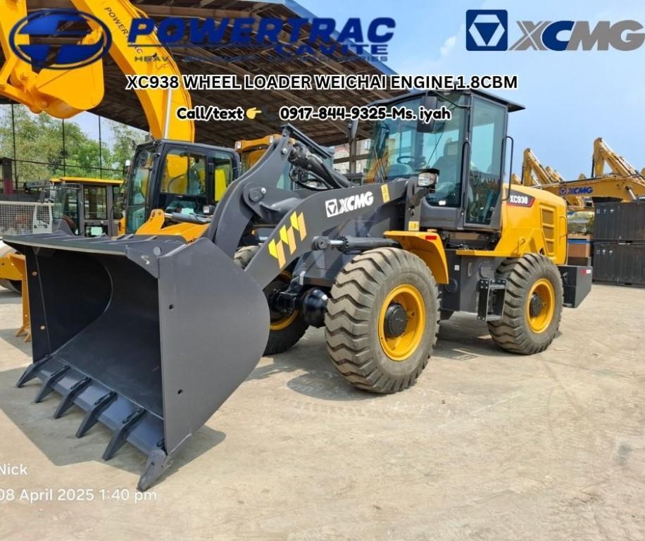 XCMG XC938 WHEEL LOADER WEICHAI ENGINE 1.8CBM- in Manila - Image 1