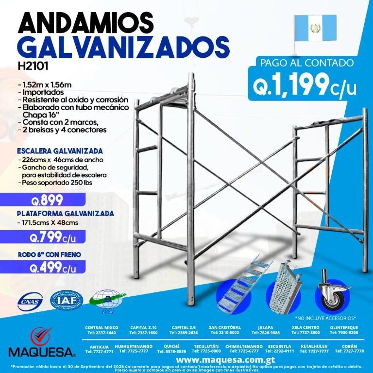 OFERTAS MAQUESA ANDAMIOS GALVANIZADOS en Guatemala - Imagen 1