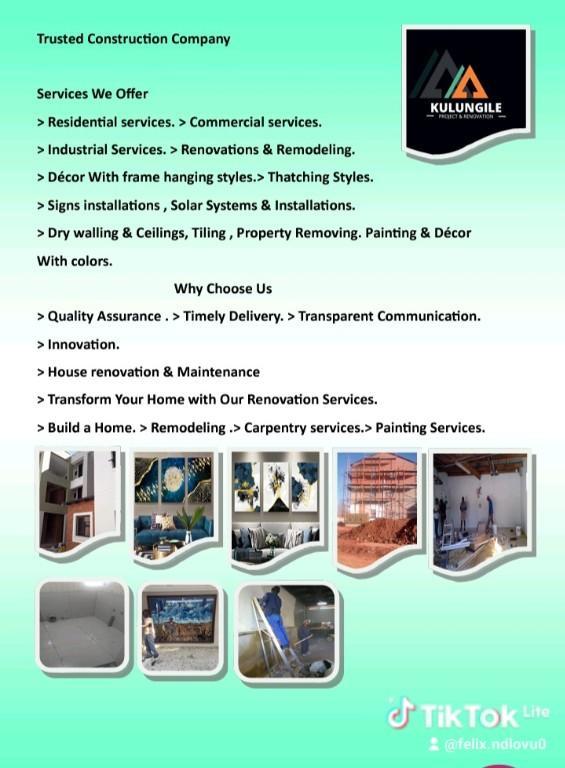 KULUNGILE PROJECT AND RENOVATION in Germiston - Image 2