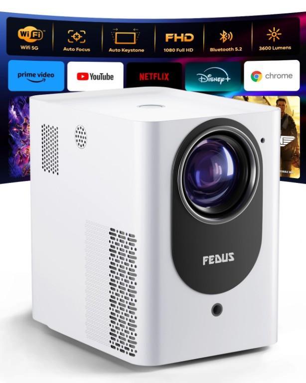 FEDUS Lustre Home Projector – Full HD 1080P LED Projector in Pitampura - Image 1