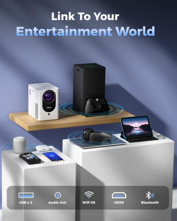 FEDUS Lustre Home Projector – Full HD 1080P LED Projector in Pitampura - Image 2