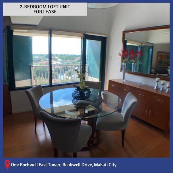 One Rockwell East Tower, 2-Bedroom Loft For Lease in Pansol - Image 7