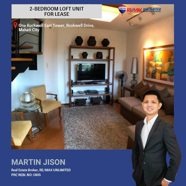 One Rockwell East Tower, 2-Bedroom Loft For Lease in Pansol - Image 2