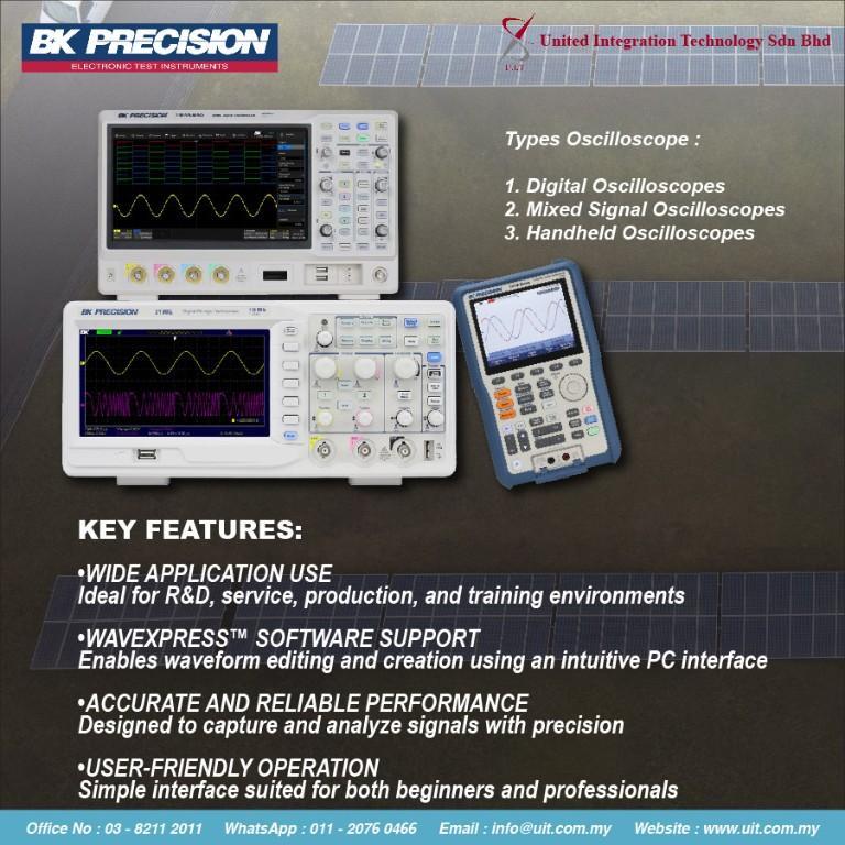 B&K PRECISION OSCILLOSCOPES – PRECISION TOOLS in Malaysia - Image 1