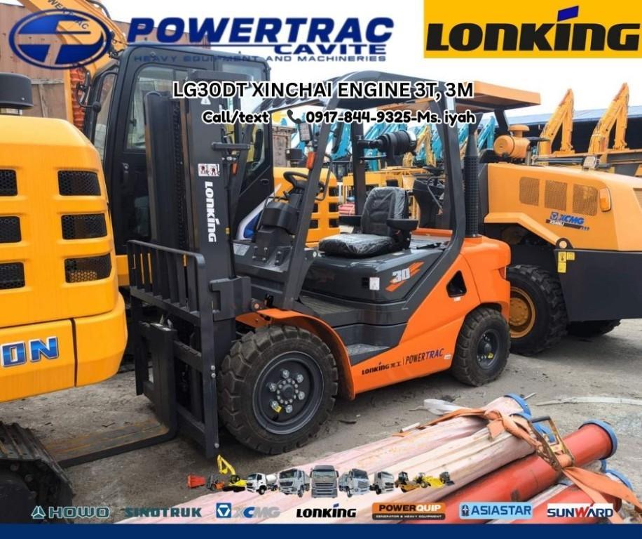 LONKING FORKLIFT (DIESEL TYPE) LG30DT XINCHAI ENGINE 3T, 3M in Malabon - Image 2