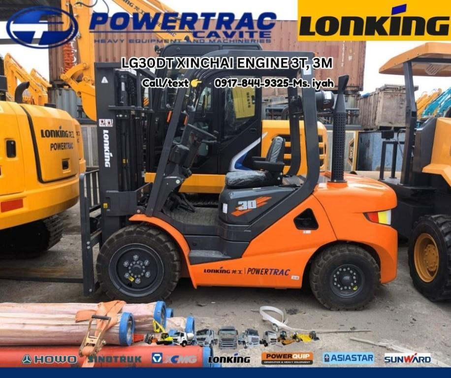 LONKING FORKLIFT (DIESEL TYPE) LG30DT XINCHAI ENGINE 3T, 3M in Malabon - Image 1