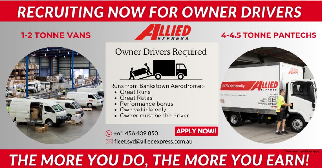 Allied Express is Looking for Owner Drivers! in Ryde - Image 3