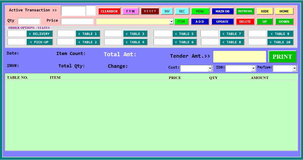 Resto System created in Excel in Pasig - Image 4