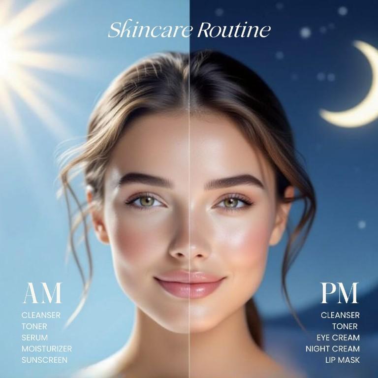 AM & PM Natural Skincare Routine Made Easy! in Holi - Image 1