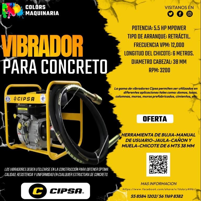 VIBRADOR PARA CONCRETO CIPSA en México - Imagen 1