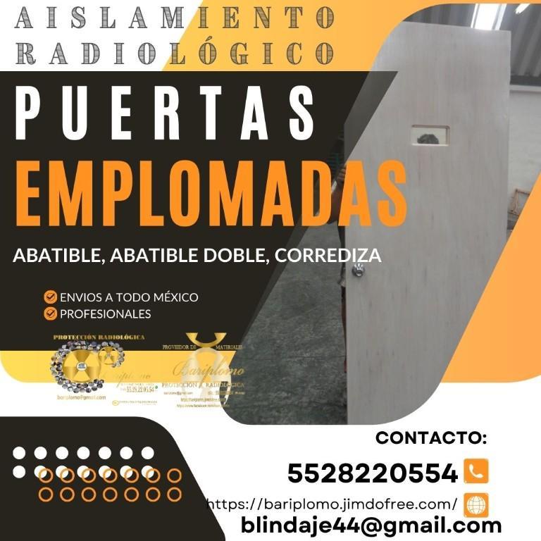 VIDRIO PUERTA LAMINA PEGAMENTO BARITA Y MORTERO EMPLOMADOS RX en La Colmena - Imagen 9