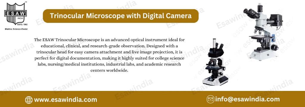 trinocular microscope with digital camera in Ambāla - Image 1