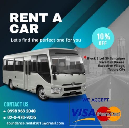 COASTER FOR RENT & SHUTTLE SERVICE! 09989632040 in Paco - Image 1