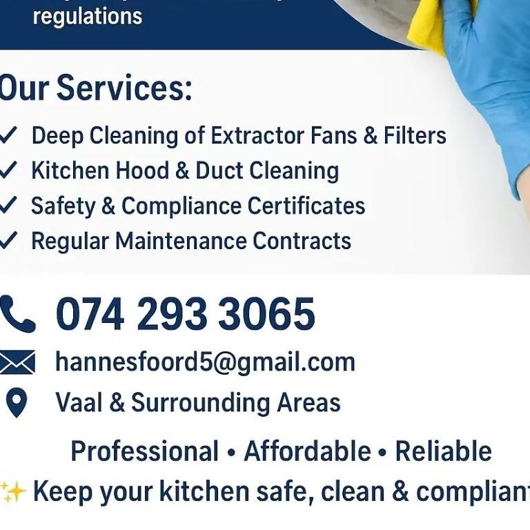 Kitchen ad extractor cleaning in Vanderbijlpark - Image 3