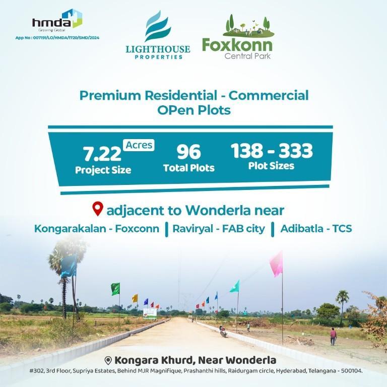 HMDA & RERA APPROVED OPEN PLOTS FOR SALE KONGARAKALAN in Lal Bahadur Nagar - Image 3
