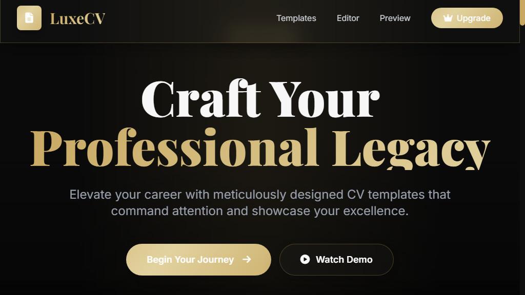 Professional CV Generator For Free( LUXURY,PROFESSIONAL ) in United States - Image 1