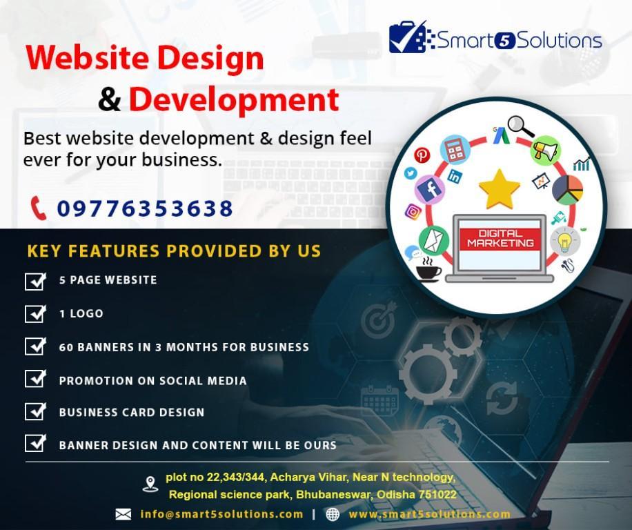 Website Designing Company in Bhubaneswar – Smart5solutions in Khandagiri - Image 1