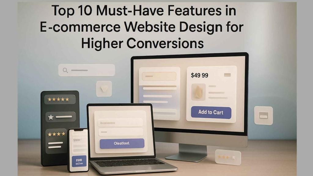 Top E-Commerce Website Design Features for Higher Conversions. in Noida - Image 1
