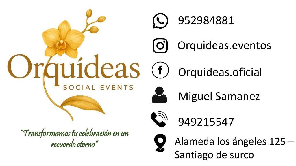 ORQUIDEAS - EVENTOS SOCIALES en Lima - Imagen 1