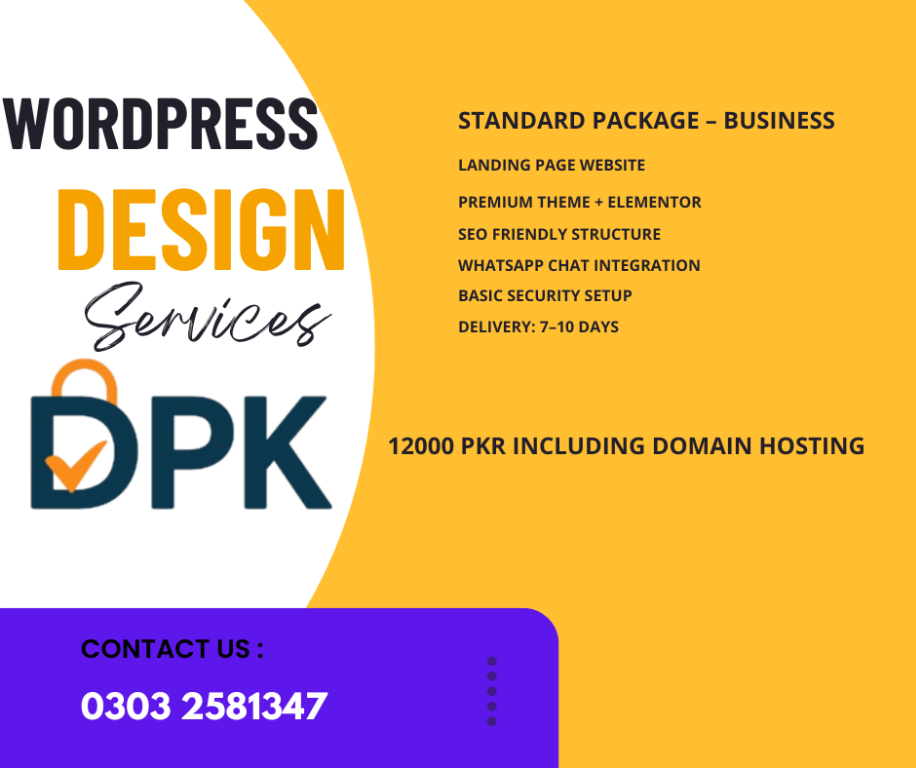 Standard Package – Business Website in Pakistan - Image 1