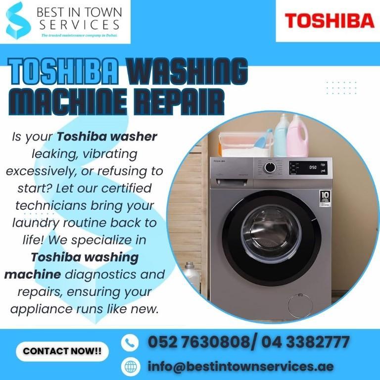 Toshiba Washing Machine showing error codes - Get it fixed! in United Arab Emirates - Image 1