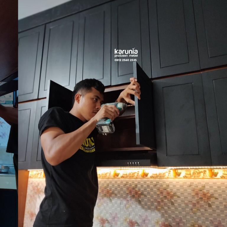 Custom Kitchen Set Kayu Full Plafon Klaten Jogja Solo Raya in Indonesia - Image 2