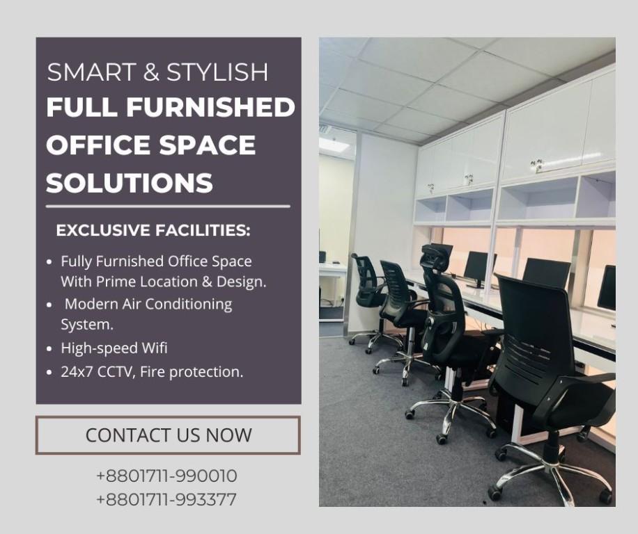 Stylish Furnished Office Space Rent in Bashundhara R/A, Dhaka in Bangladesh - Image 1