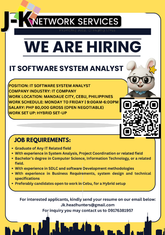 IT Software System Analyst | Direct Hiring in Taytay - Image 1
