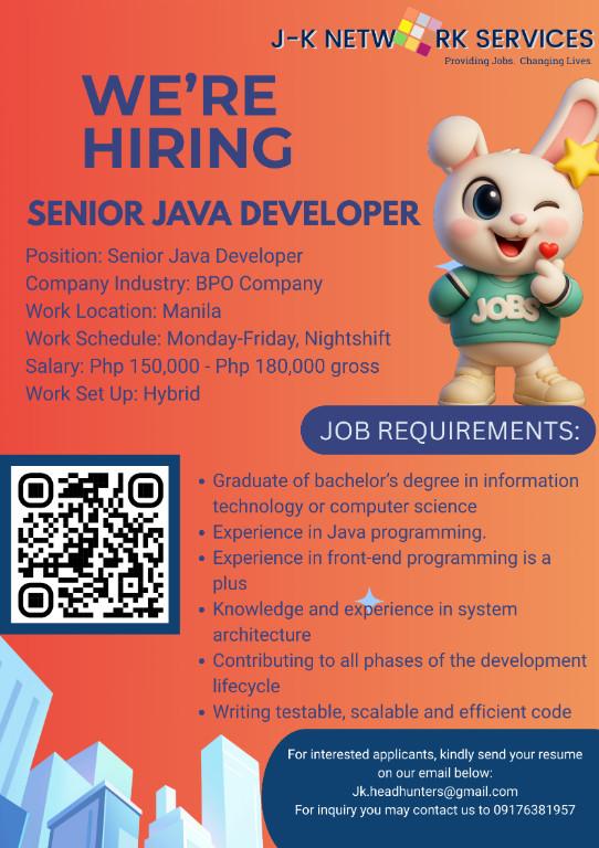 Senior Java Developer | Work Location Manila in Taytay - Image 1