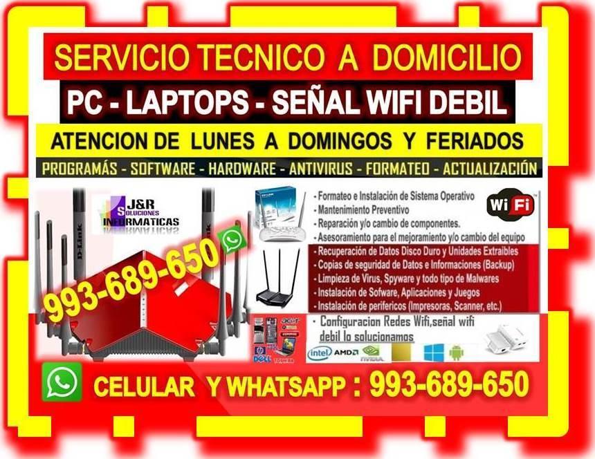SOPORTE TECNICO A INTERNET REDES WIFI PC LAPTOP en Perú - Imagen 1