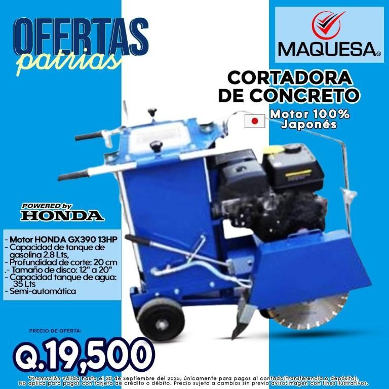 OFERTAS PATRAS MAQUESA® CORTADORA DE CONCRETO en Cobán - Imagen 1